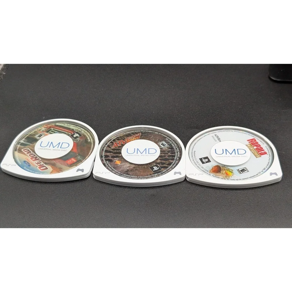 Sony PlayStation Portable PSP Disc Only Bundle Lot of 3 (ATV, Off Road,Rapla)